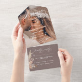 封エレガント印してボホを送る |結婚の | オールインワン招待状 (貼ってはがせる)