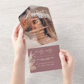 封エレガント印してボホを送る |結婚の | オールインワン招待状 (貼ってはがせる)