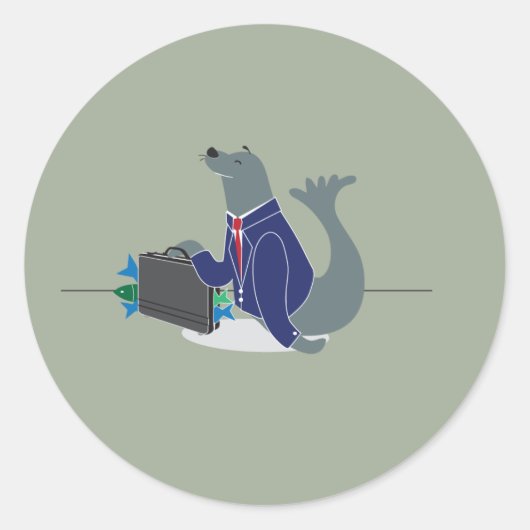 封企業の止 ラウンドシール (正面)