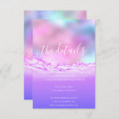 封入情報カード　ウェディング　ディテール　パステル エンクロージャーカード (正面/裏面)