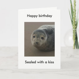 封印にはキスカワイイ封印の誕生日カード。 カード
