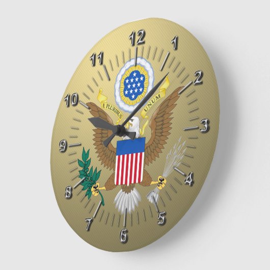 封印素晴らし州 ラージ壁時計 (傾斜)