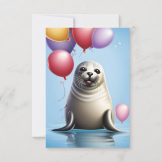 封印誕生日喜び：招待状テンプレート 招待状