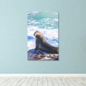 封印4 – 私を見ストップる必要がある！ キャンバスプリント (インサイチュ (ウッドフロア))