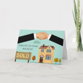 封実在印の不動産免許おめでとう カード (正面)