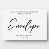 封書筒の電結婚話 フォトプラーク (正面)