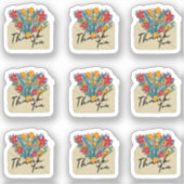 封筒ありがとう シール (正面)