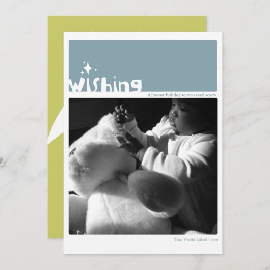 封筒が付いているカードの希望 シーズンカード (正面/裏面)