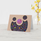 封筒が付いている人間関係の挨拶状の愛 カード (黄色い花)