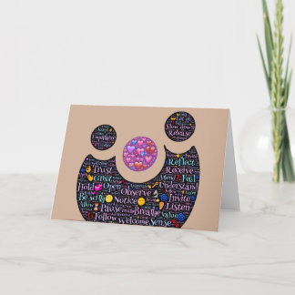 封筒が付いている人間関係の挨拶状の愛 カード