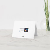 封筒が付いているFMの挨拶状 カード (裏面)