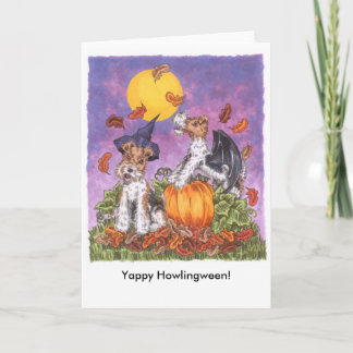 封筒が付いているHowlingween Yappyカード カード