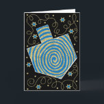 封筒つきグリーティングカード シーズンカード<br><div class="desc">封筒とグリーティングカード「Dreidel Pinwheel,  Blue/金ゴールド」。パーソナライズするには、カード内の文字を削除し、独自のメッセージで置き換える。フォントのお気に入りのスタイル、色、サイズを選択。背景色を変更するには、新しい背景色を選択する。感謝していストップはショッピングで感謝!!!ハッピーハヌカー！サイズ：標準(5" x 7")誕生日や休日、良い日や懸命の日、Zazzleのグリーティングカードはカスタマイズ、大事な行事上であなたの希望を伝えるのに最適な方法である。写真を追加するか、デザインを選び、誰かの日を明るくするシンプル"hi"で！サイズ： 5" x 7" (ポートレート)または7" x 5" （横）フルカラーCMYKプリントプロセス追加コストなしの両面印刷可能なカードの背面の印刷可能な領域は3" x 4" (ポートレート)または4" x 3" （横）標準の白い紙が含まれるタイプ：マット最も紙の選択人気があるは、touchにソフトで、選択したデザインに完璧な背景をを提供仕上マット。薄い白でコーティングされていないマット仕上げ卵のテクスチャ紙書は、簡単がオンになり、汚れることがないMade and printed in the USA</div>