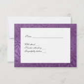 封筒つきシルバーアンドパープルレプ 出欠カード (裏面)