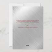 封筒つきフラットメリークリスマスホリデーカード シーズンカード (裏面)