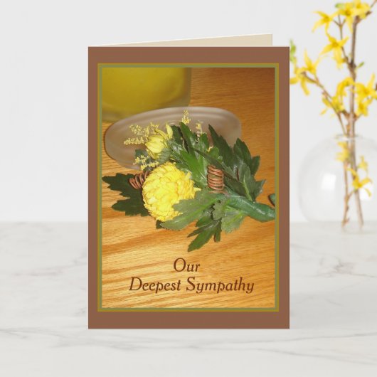封筒つき「Boutonniere」 カード (黄色い花)