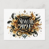 封筒で新年を迎える ポストカード (正面)