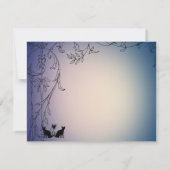 封筒で猫を囲パーソナライズされたむ サンキューカード (裏面)