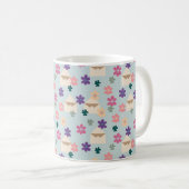 封筒で花びらパターンを開く コーヒーマグカップ (正面右)