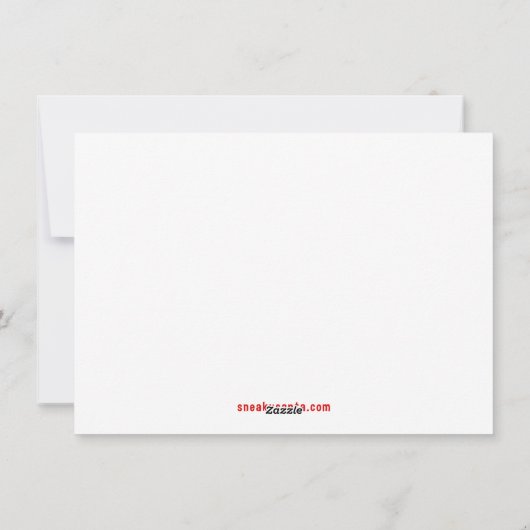 封筒とスニーク空白のサンタカード内部 シーズンカード (裏面)