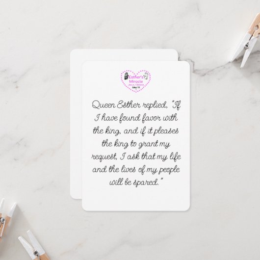 封筒と共に静止したエスザーの奇跡 招待状 (正面/裏面インサイチュ)