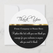 封筒のある上品なラウンドサンキューカード サンキューカード (正面)