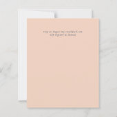 封筒のある低予算結婚式招待状 (裏面)