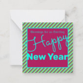 封筒のついた甘くてミニのクリスマスカード ノートカード (裏面)