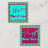 封筒のついた甘くてミニのクリスマスカード ノートカード (正面/裏面)