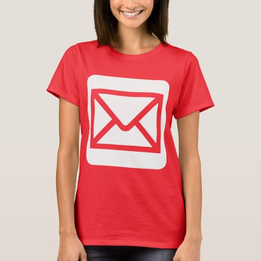 封筒のサイン - ホワイト Tシャツ (正面)