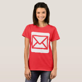 封筒のサイン - ホワイト Tシャツ (正面フル)
