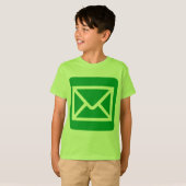 封筒のサイン – 緑 Tシャツ (正面フル)