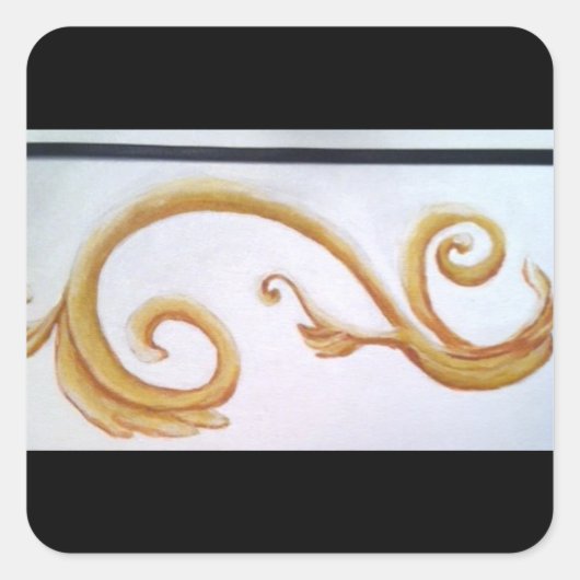 封筒のシールにbbillipsでデザインをスクロールする スクエアシール (正面)