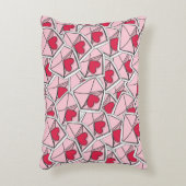 封筒のバレンタインのハート アクセントクッション (正面(垂直))