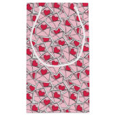 封筒のバレンタインのハート スモールペーパーバッグ (裏面)