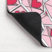 封筒のバレンタインのハート マウスパッド (コーナー)