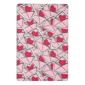 封筒のバレンタインのハート ミニクリップボード (裏面)