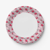 封筒のバレンタインハート ペーパープレート (正面)