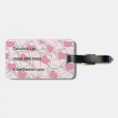 封筒のバレンタインハート ラゲッジタグ (裏面横)