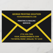 封筒の形ユニーク状 チラシ (正面)