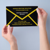 封筒の形ユニーク状 チラシ (ハンドル)