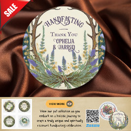 封筒の貼り付けシール〔雄ジカの〕枝角 ラウンドシール