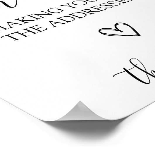 封筒の赤ちゃんシャワーのサインに対処する ポスター (角)