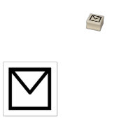 封筒の郵便記号 ラバースタンプ (押印)