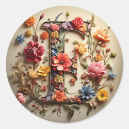 封筒のF字シール ラウンドシール