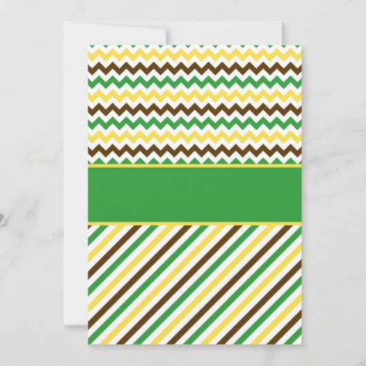 封筒を持つトラクターの誕生日の招待状 招待状 (裏面)