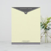 封筒エレガント(石板) Monogram Letterhead レターヘッド (スタンド正面)