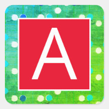 封筒カスタム又はクリスマス用イニシャルシール