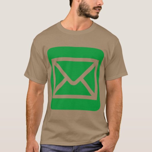 封筒サイン - グラスグリーン Tシャツ (正面)