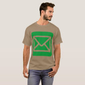 封筒サイン - グラスグリーン Tシャツ (正面フル)